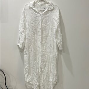 Italian Linen Button Up Dress